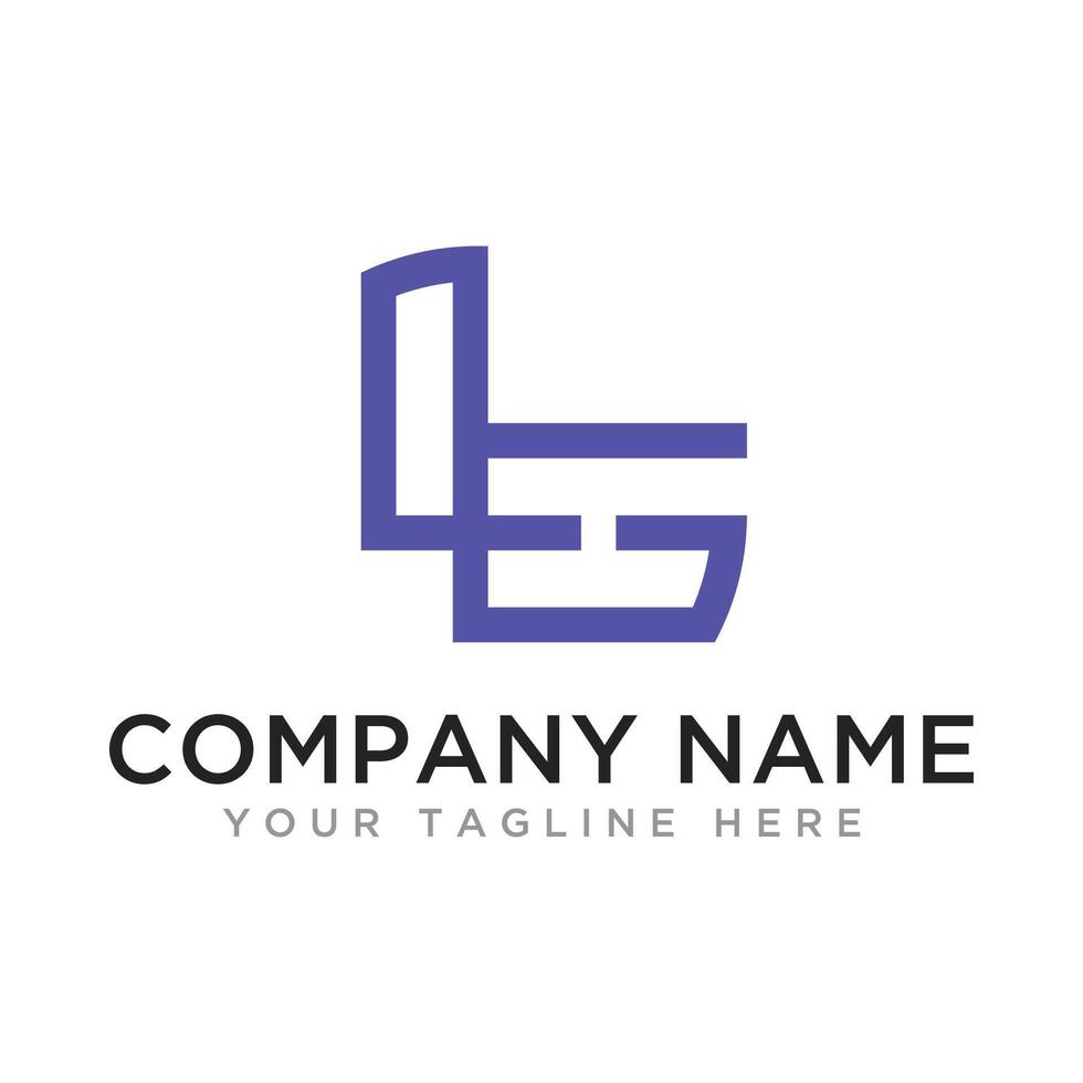 Letter LH Logo Design vector