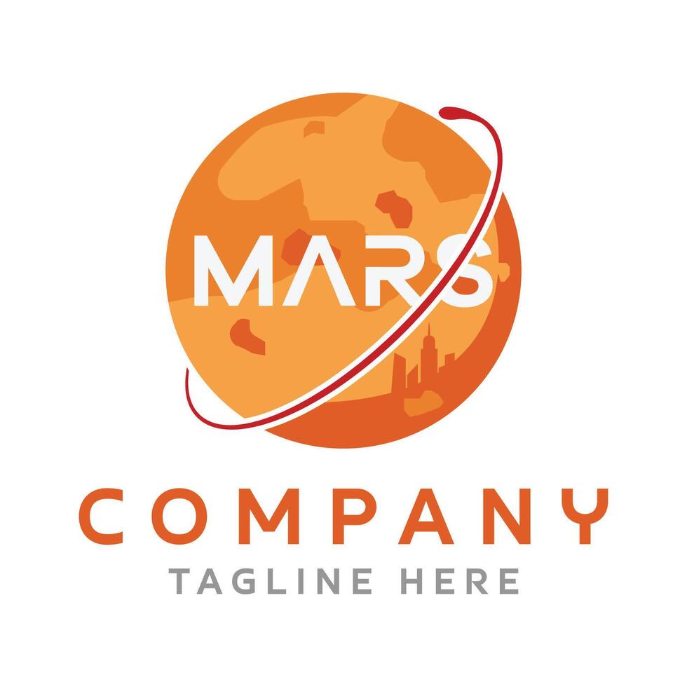 Mars Land Logo Design vector