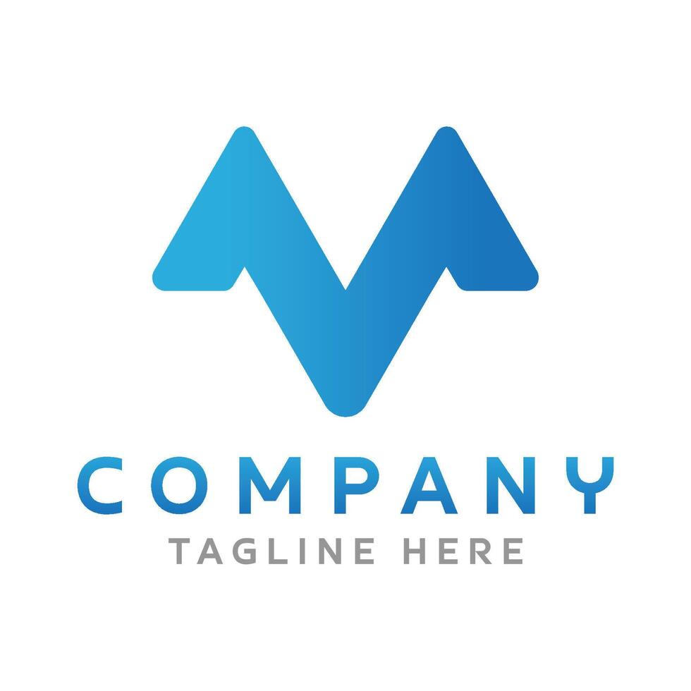 Letter M Logo Design vector