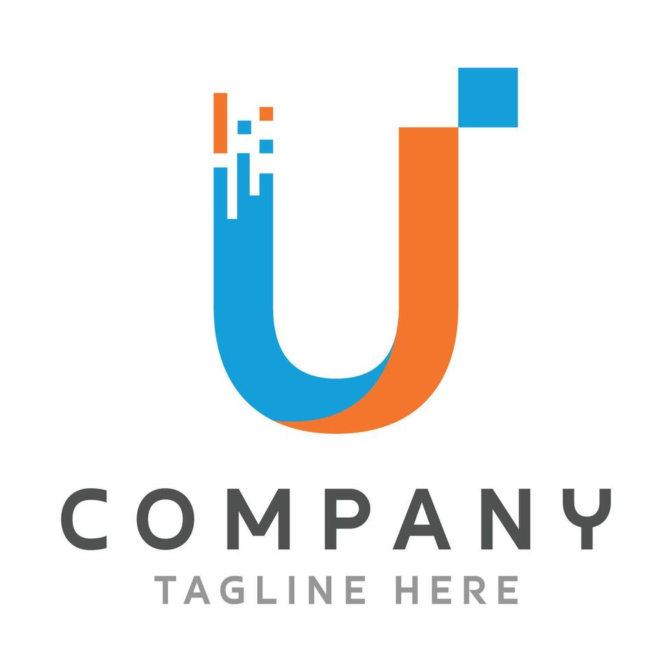 Letter U Logo Design vector