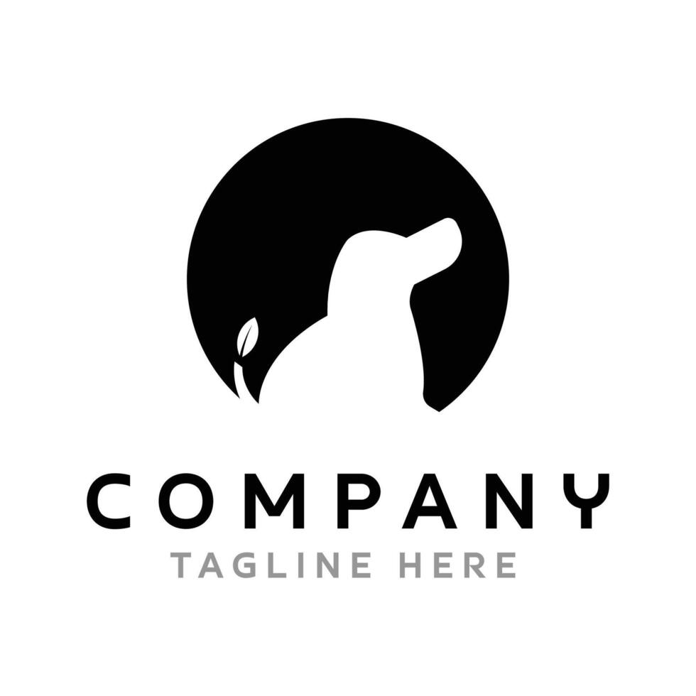Moondog Logo Design vector