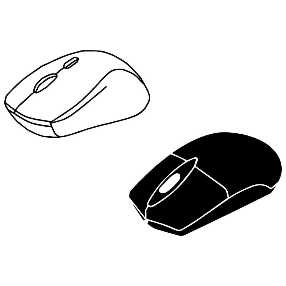 Mouse icon illustration template vector