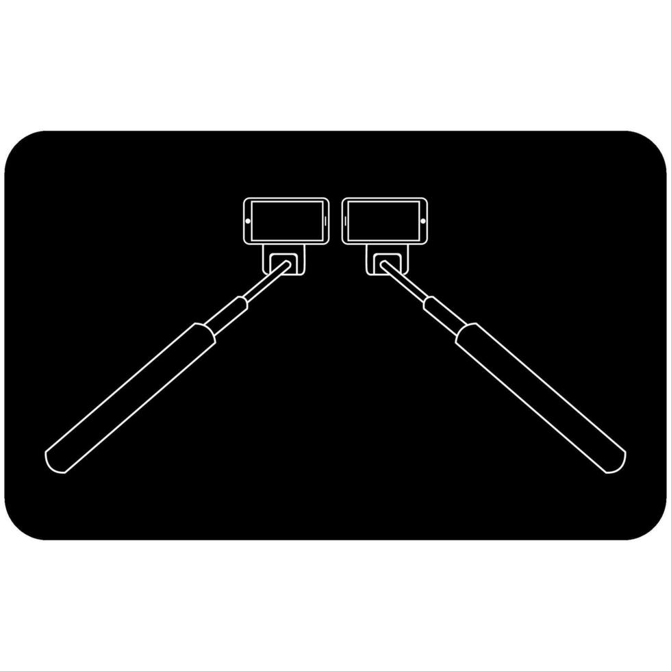 selfie stick icon vectors illustration symbol design