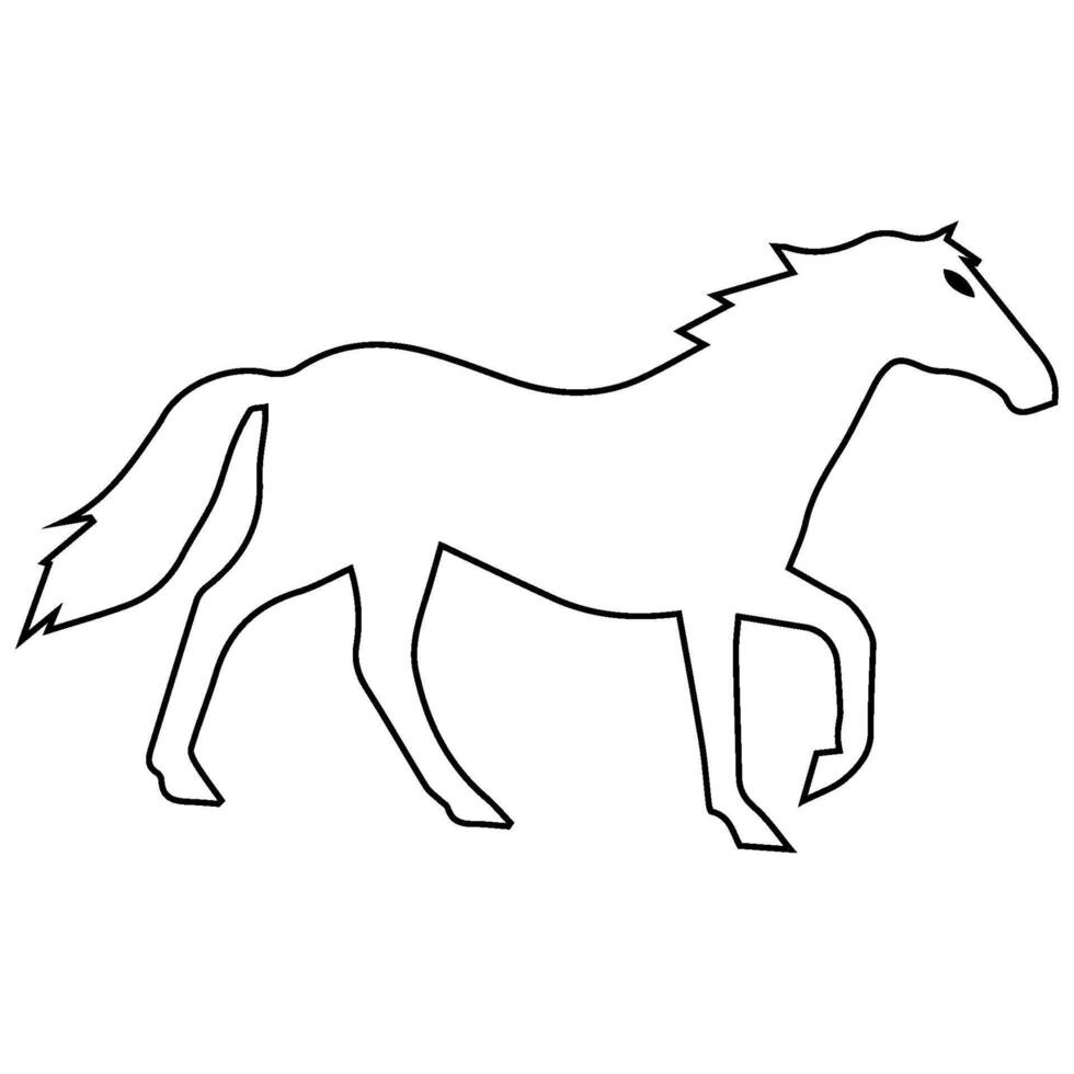 horse animal icon vectors illustration symbol design