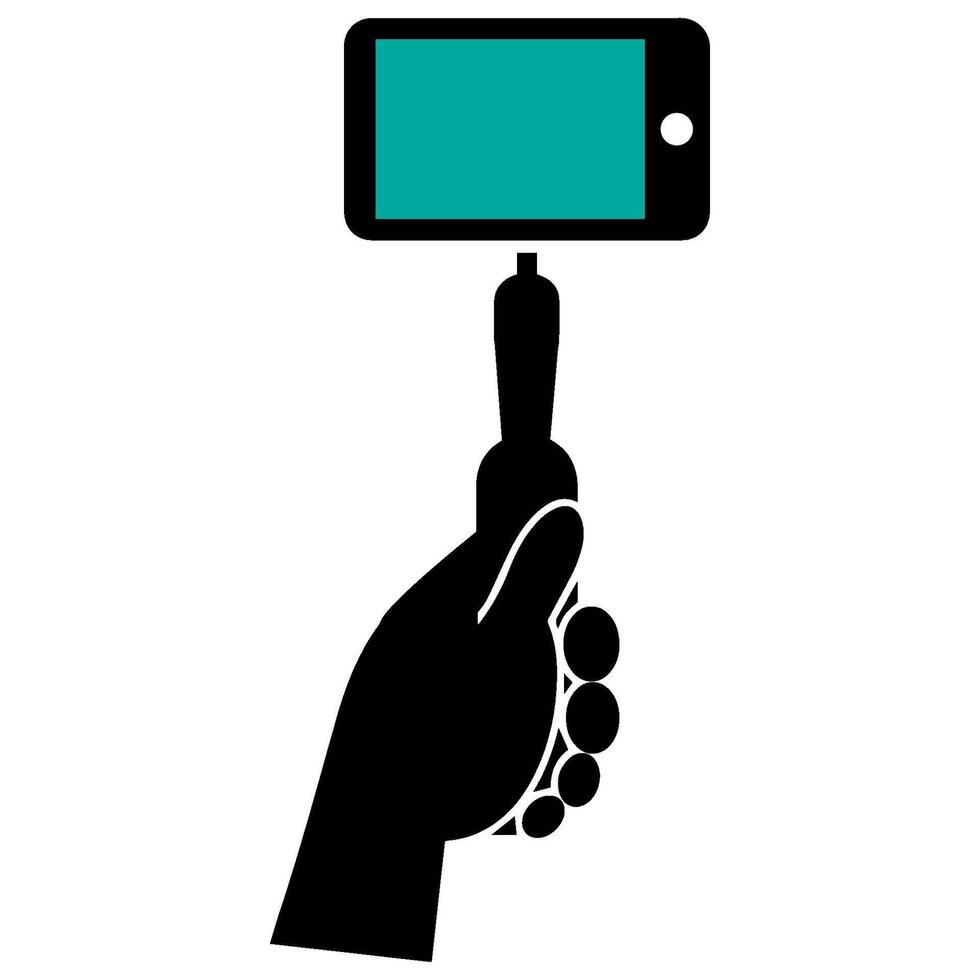 selfie stick icon vectors illustration symbol design