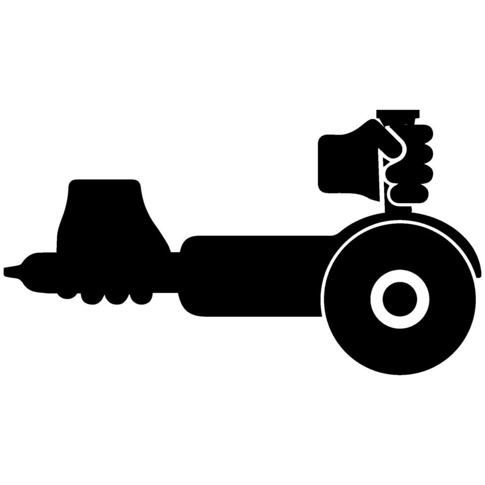 hand grinding machine icon vectors illustration