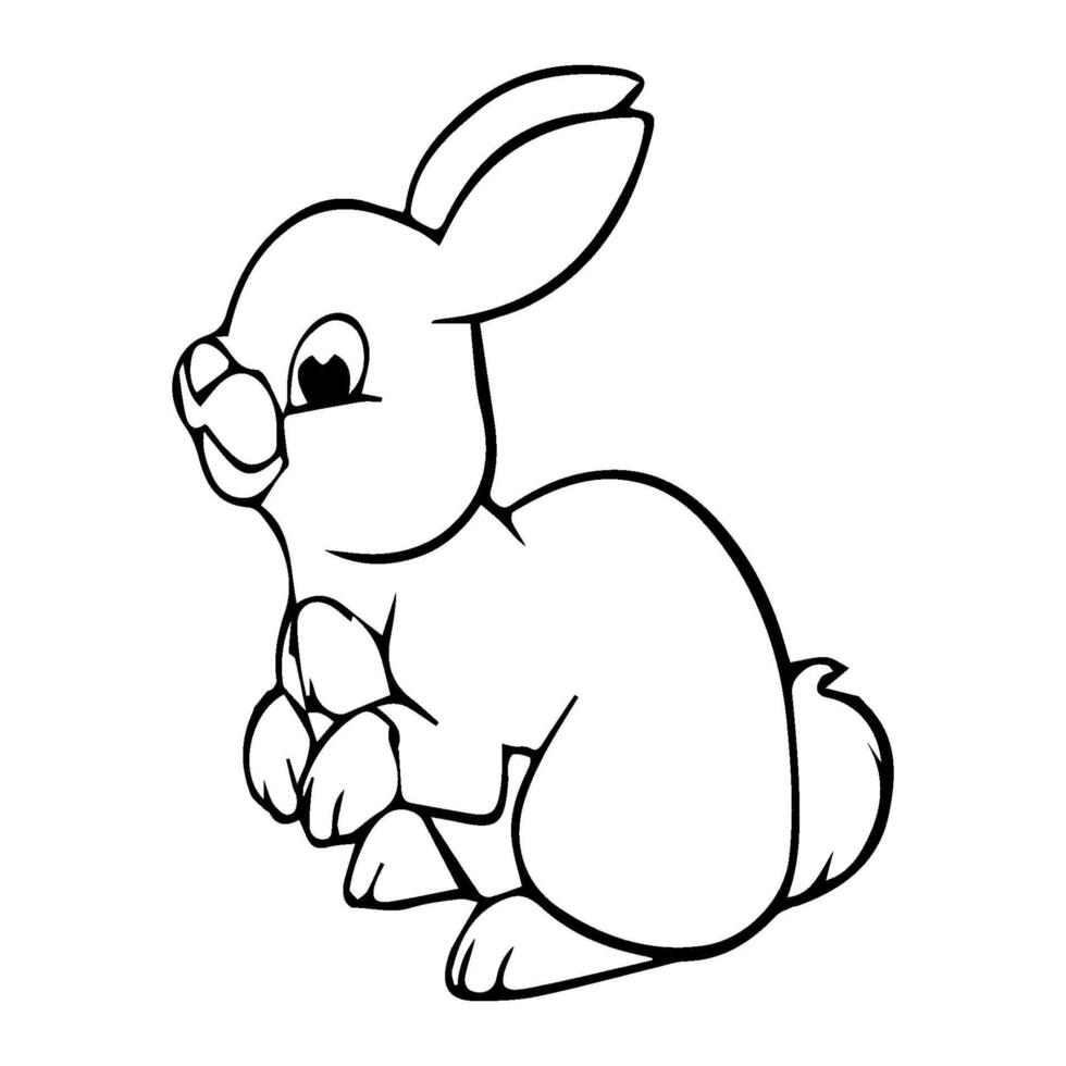 rabbit animal icon vectors illustration symbol design