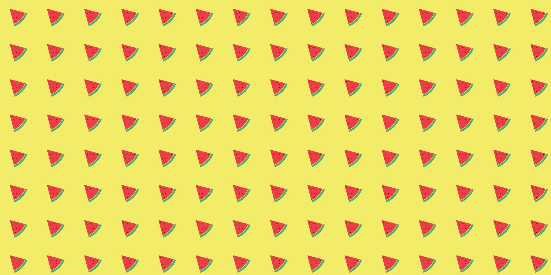 Slice of watermelon pattern background . vector