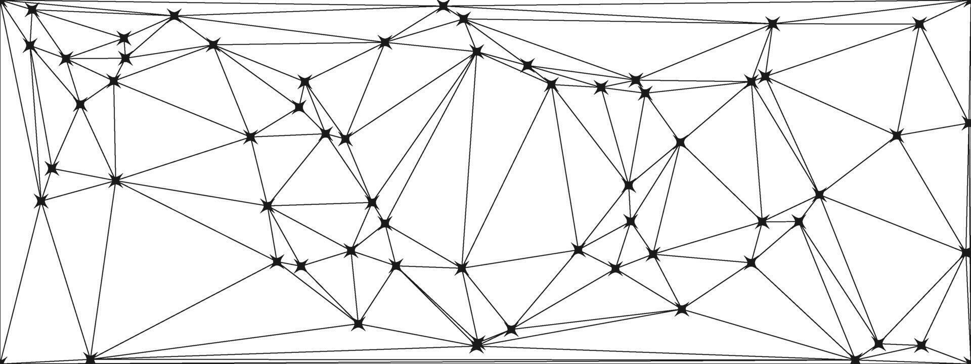 Digital geometric abstraction with lines and dots. Geometric abstract design. vector