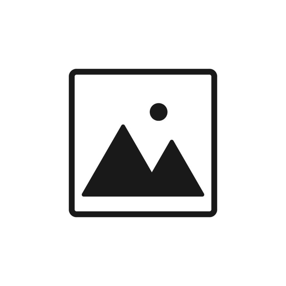 Gallery icon sign isolated on white vector
