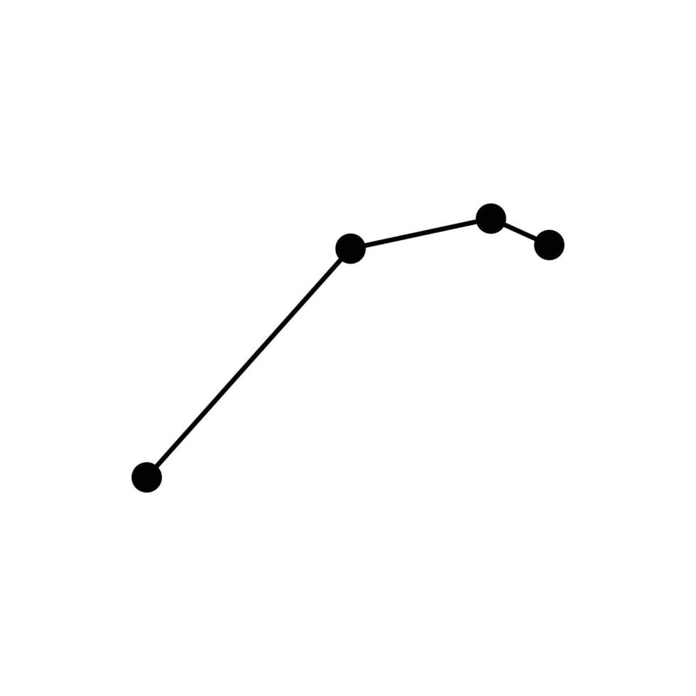 Trendy sagittarius zodiac constellation. illustration vector