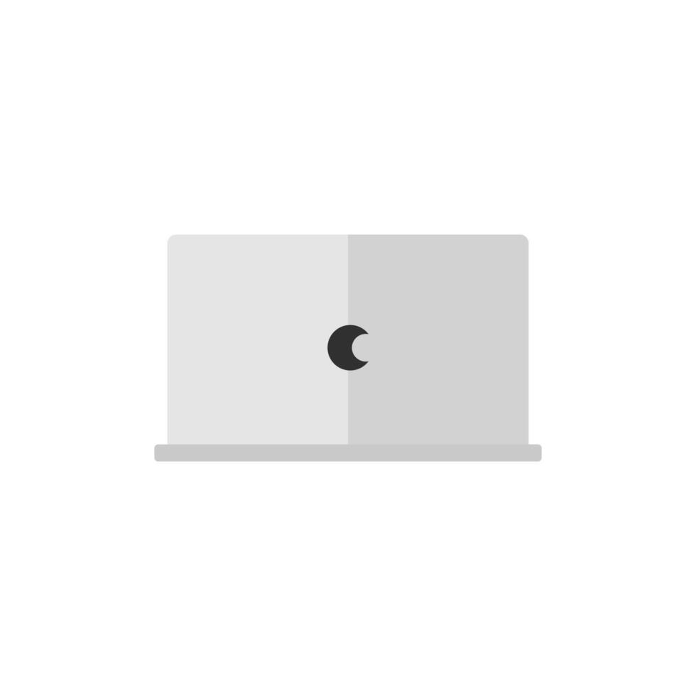 Laptop flat design isolated on white background. illustration vector