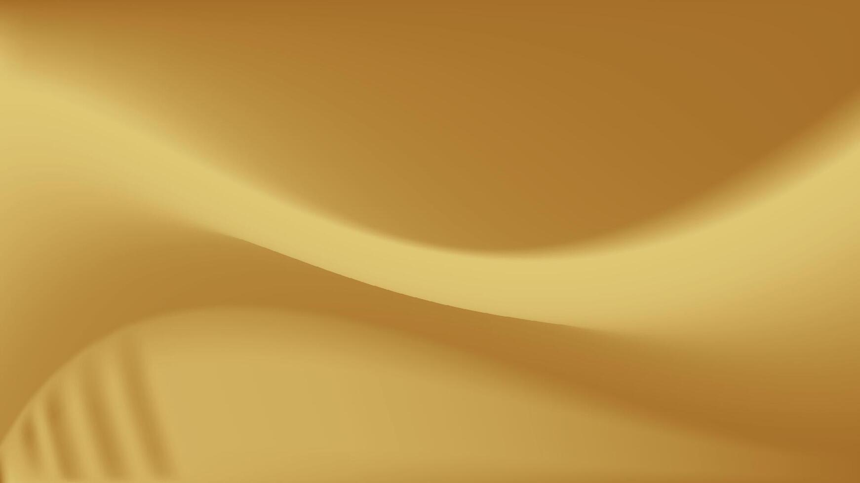 Gold abstract blurred gradient background. illustration. vector