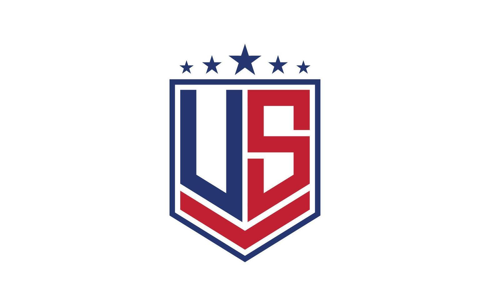 Shield with eagle head and star inside vector