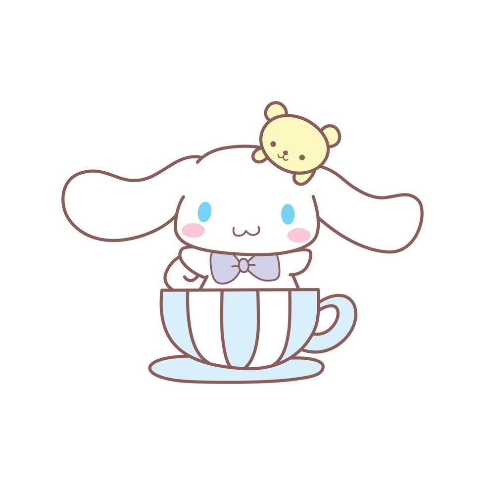 Cinnamon Roll in the cup vector