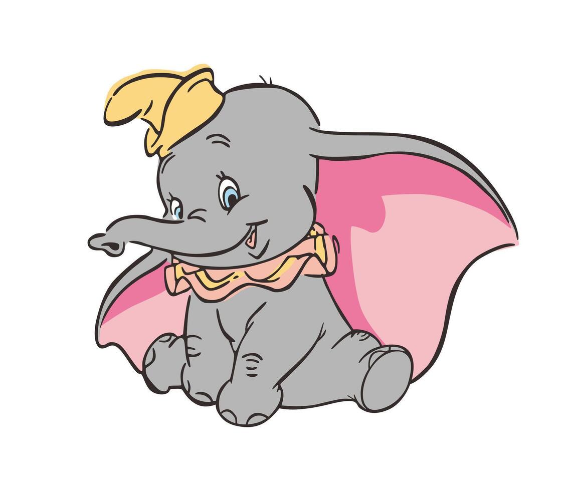 Dumbo Disney Cartoon vector