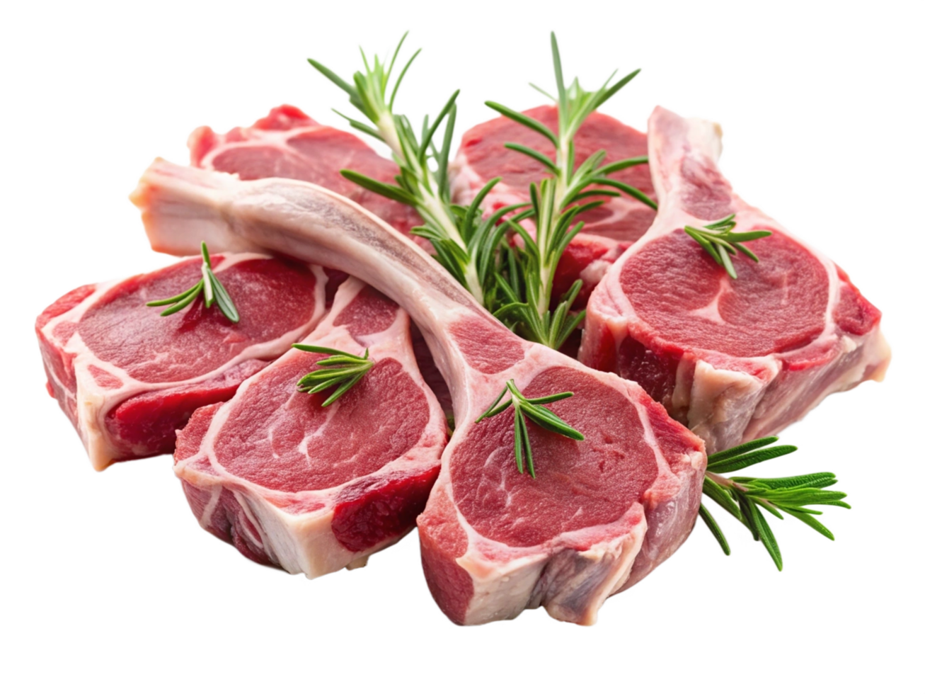 High Quality Realistic Fresh Raw Meat Isolated on Transparent Background png