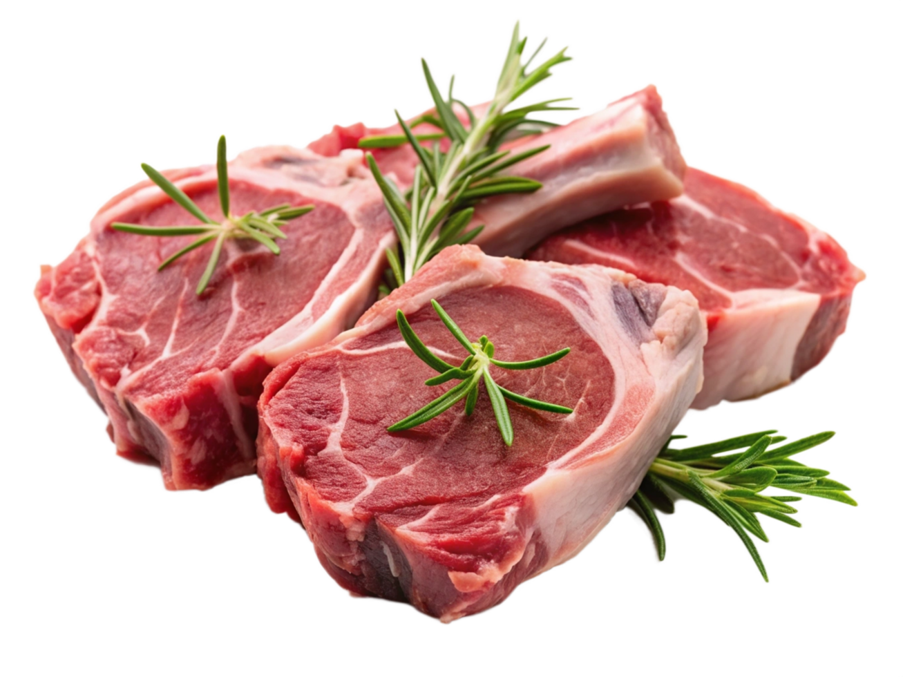 High Quality Realistic Fresh Raw Meat Isolated on Transparent Background png