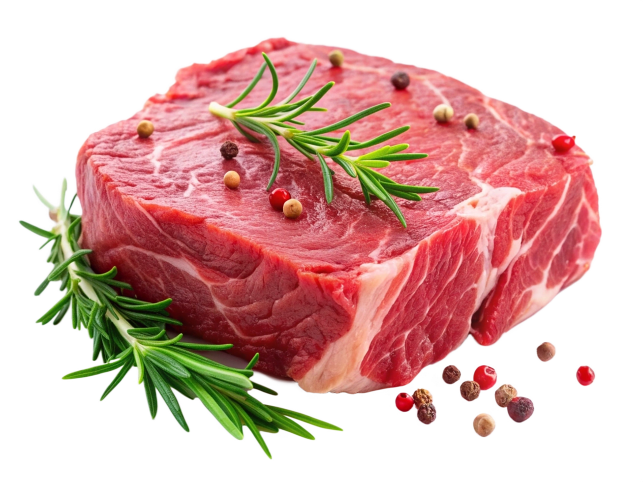 High Quality Realistic Fresh Raw Meat Isolated on Transparent Background png