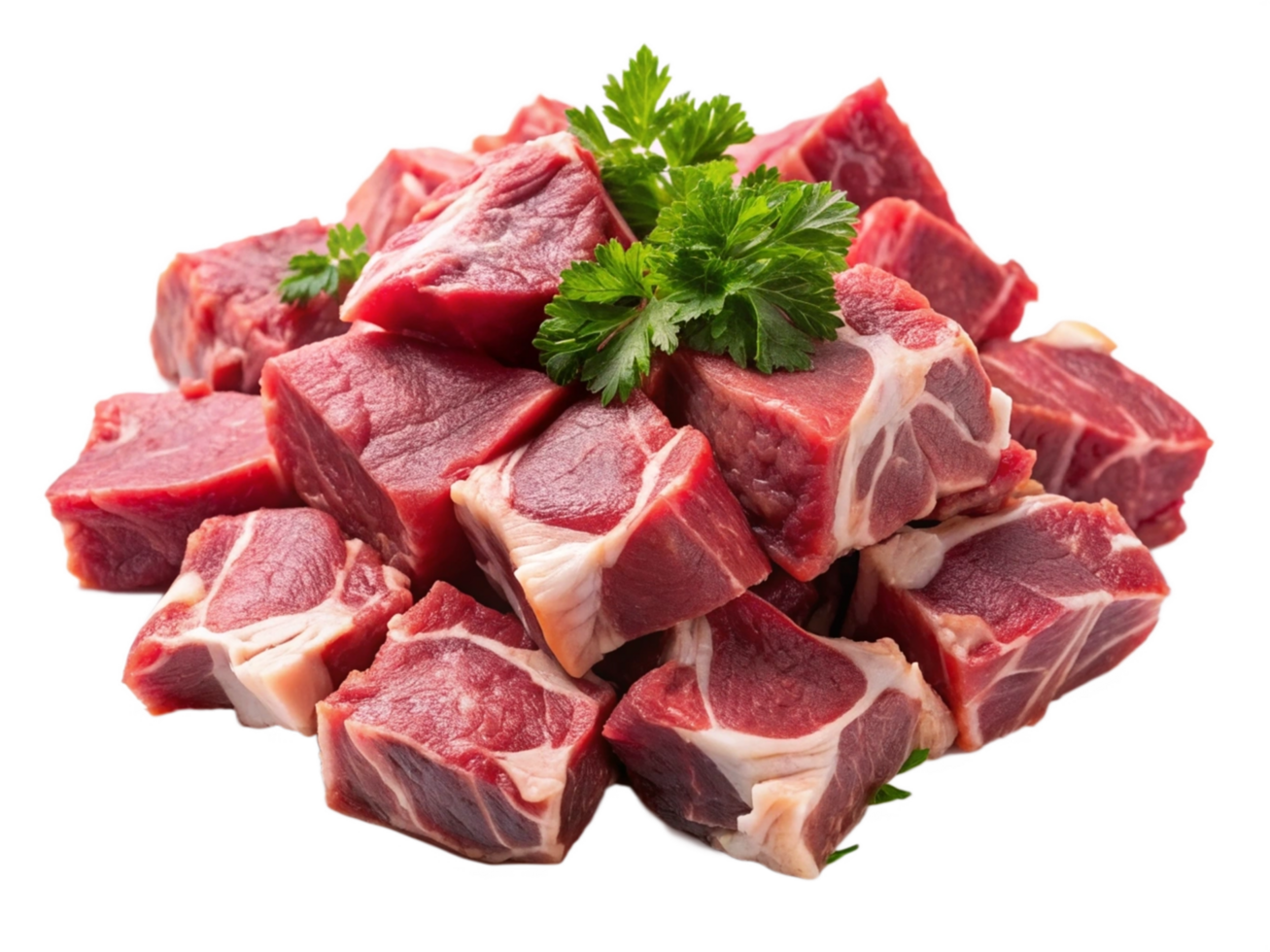 High Quality Realistic Fresh Raw Meat Isolated on Transparent Background png