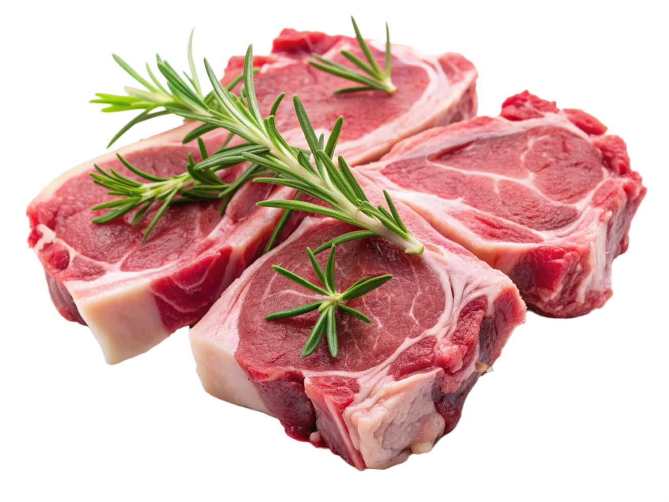 High Quality Realistic Fresh Raw Meat Isolated on Transparent Background png