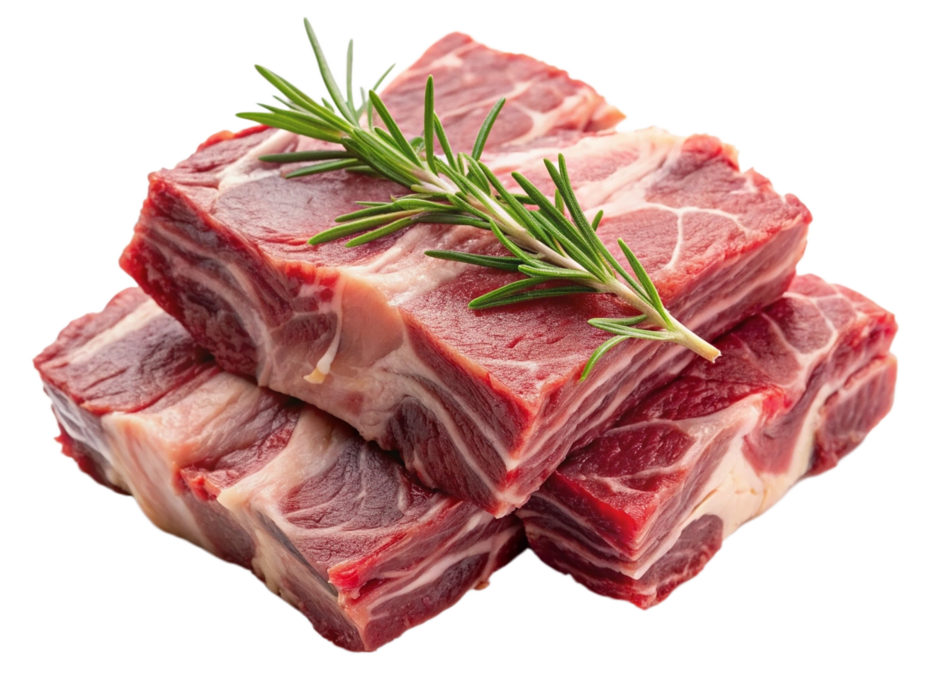 High Quality Realistic Fresh Raw Meat Isolated on Transparent Background png
