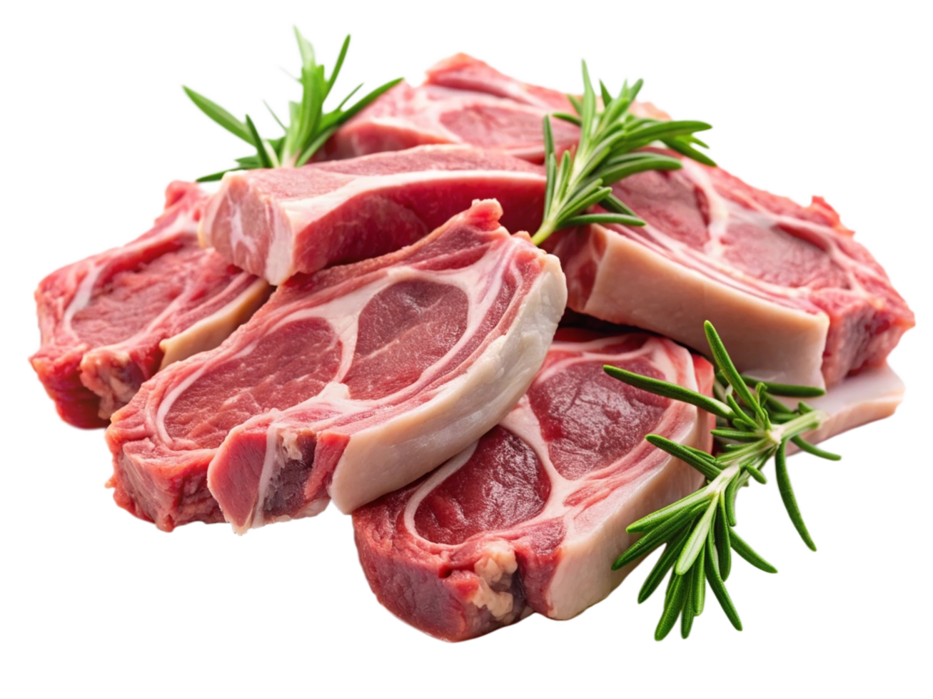 High Quality Realistic Fresh Raw Meat Isolated on Transparent Background png