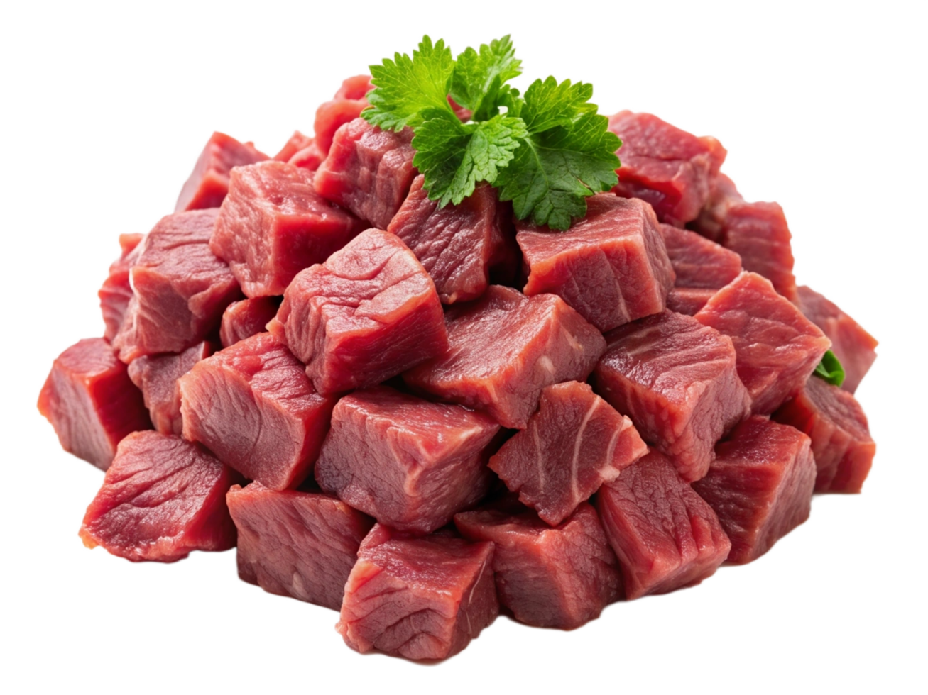 High Quality Realistic Fresh Raw Meat Isolated on Transparent Background png