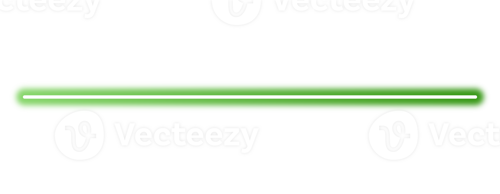 Green gradient neon line design element png
