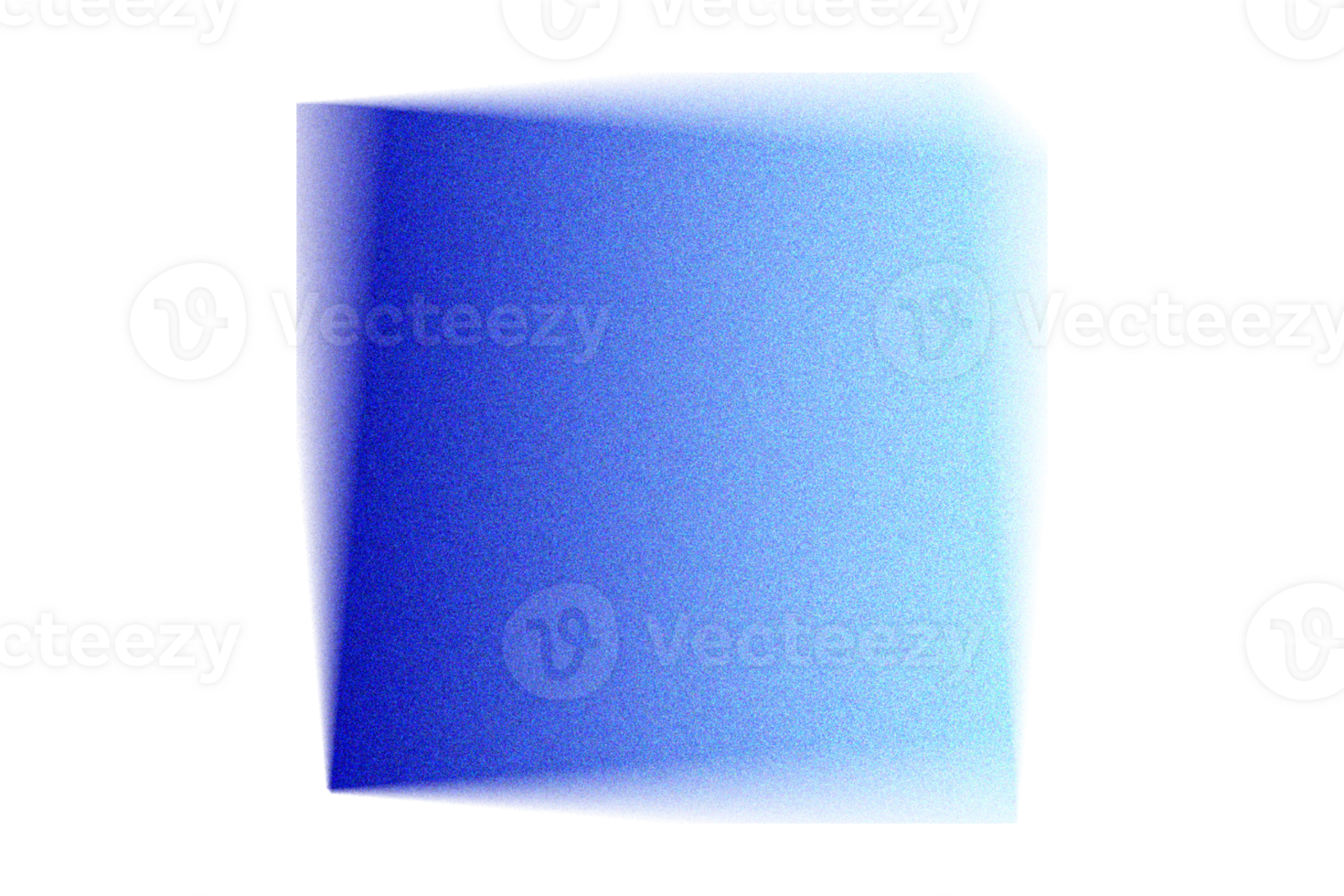 Abstract blue square blurry gradient shape noise texture design element png