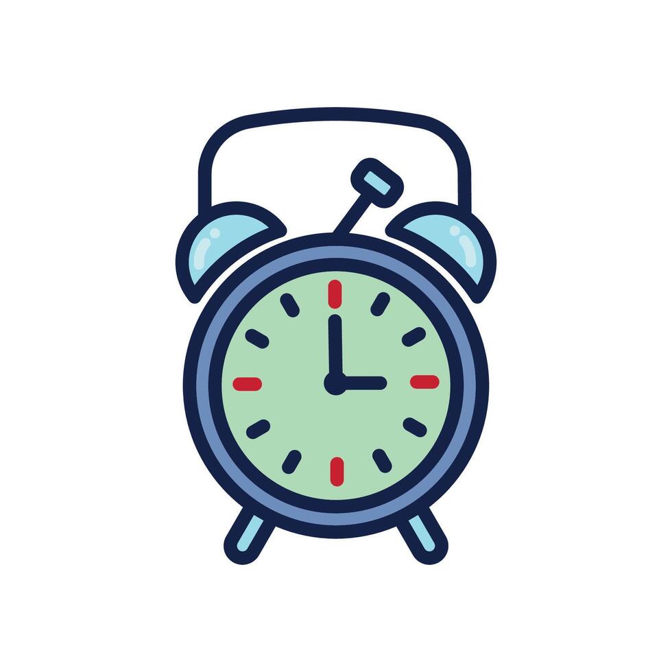 alarm clock icon design template elegant style vector