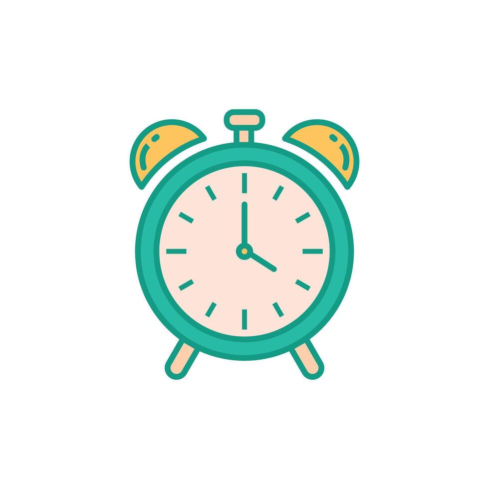 alarm clock icon design template elegant style vector