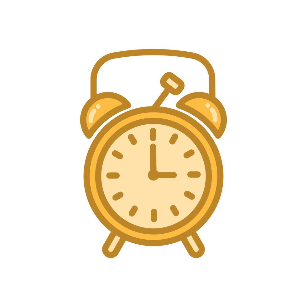 alarm clock icon design template elegant style vector