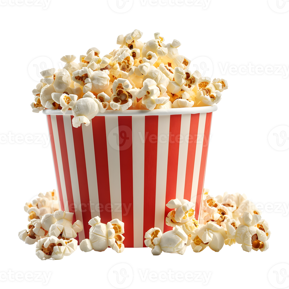 Popcorn isolated on transparent background png