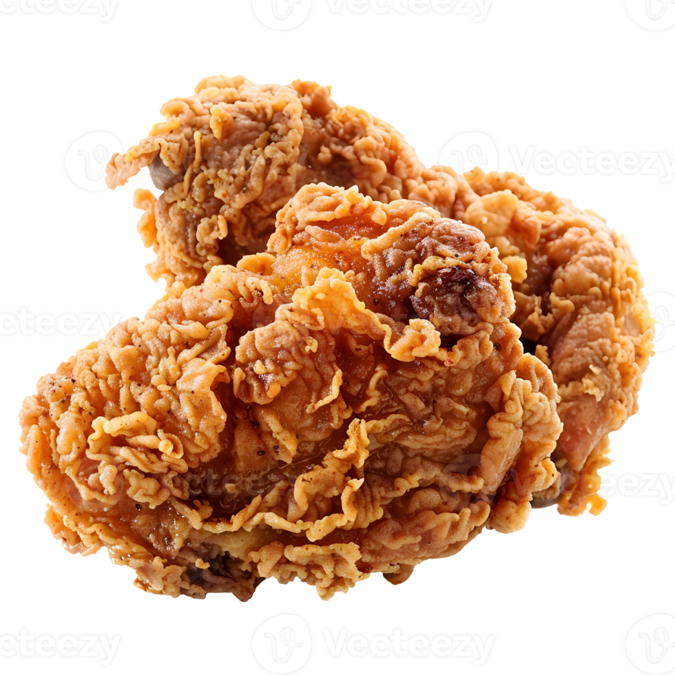 Tasty fried chicken isolated on transparent background png