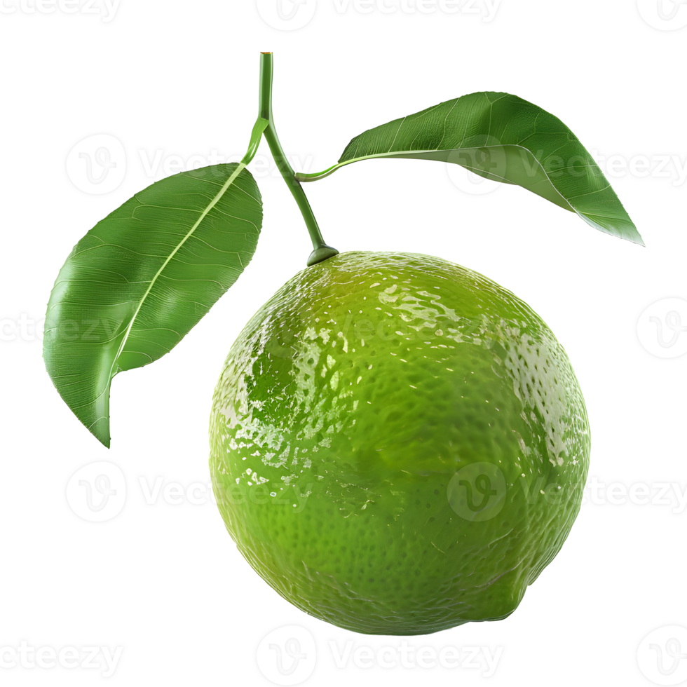 Citrus fruits or lime on transparent background png