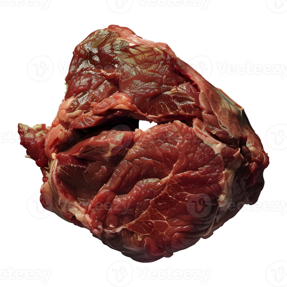 Meat in its raw state isolated on transparent background png