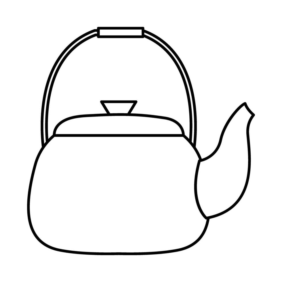 Kettle icon . Teapot illustration sign. Pot symbol. Teakettle logo. vector