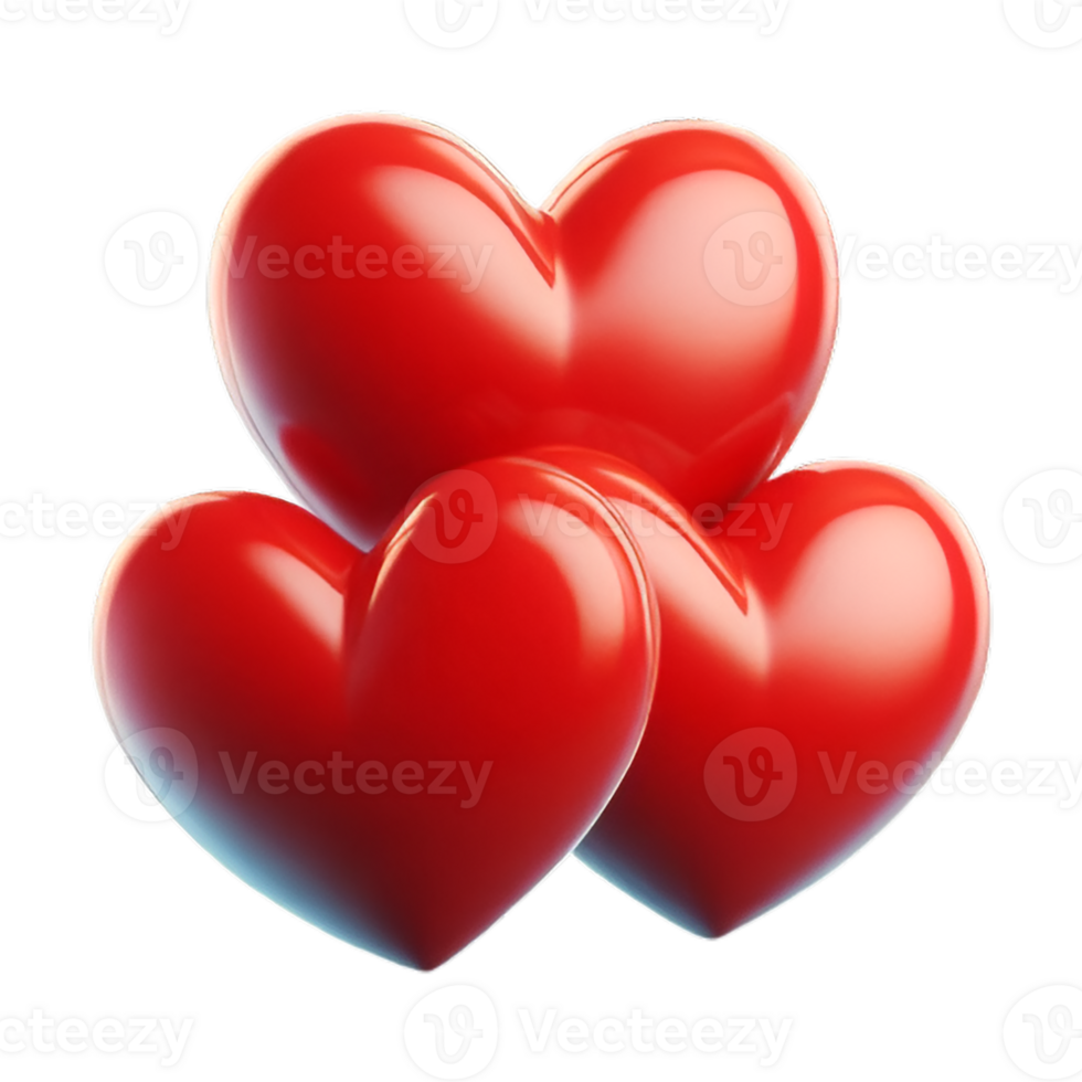 A 3D heart symbol background image features a vibrant, dimensional heart, often in red or pink hues, set against a contrasting backdrop. png