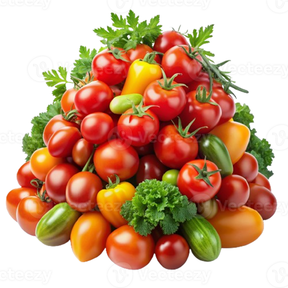 Grape tomatoes Vegetables Pile Of Heap Of Piled Up Together Hyperrealistic Highly Detailed Isolated On Transparent Background png