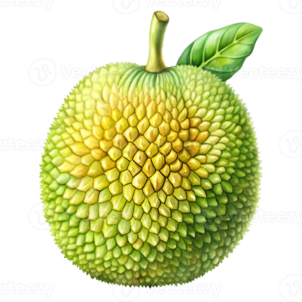 A water color jackfruit on transparent background png