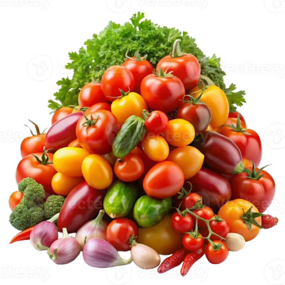 Grape tomatoes Vegetables Pile Of Heap Of Piled Up Together Hyperrealistic Highly Detailed Isolated On Transparent Background png