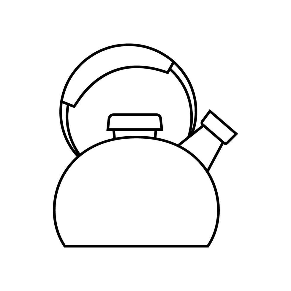 Kettle icon . Teapot illustration sign. Pot symbol. Teakettle logo. vector