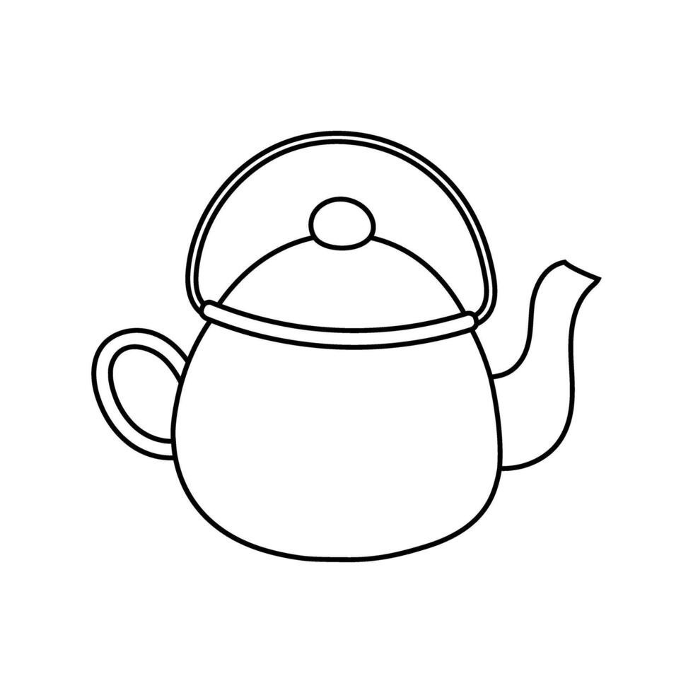 Kettle icon . Teapot illustration sign. Pot symbol. Teakettle logo. vector
