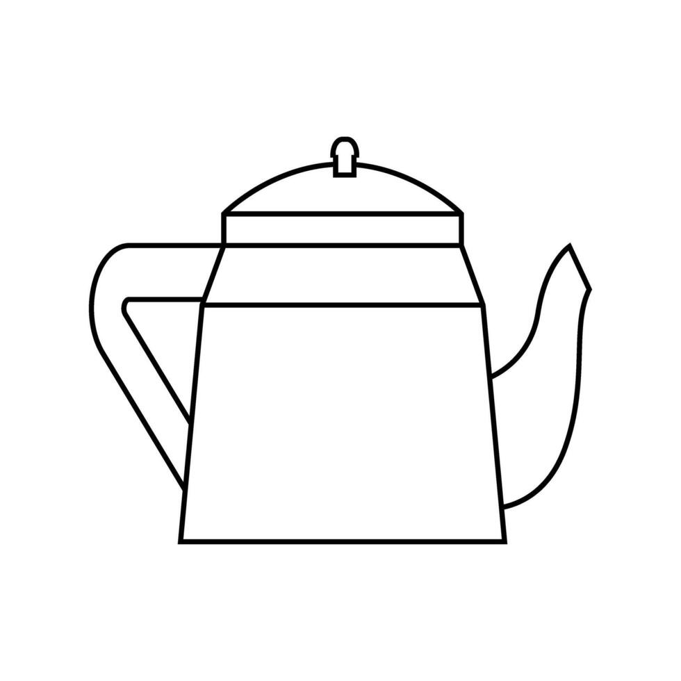 Kettle icon . Teapot illustration sign. Pot symbol. Teakettle logo. vector