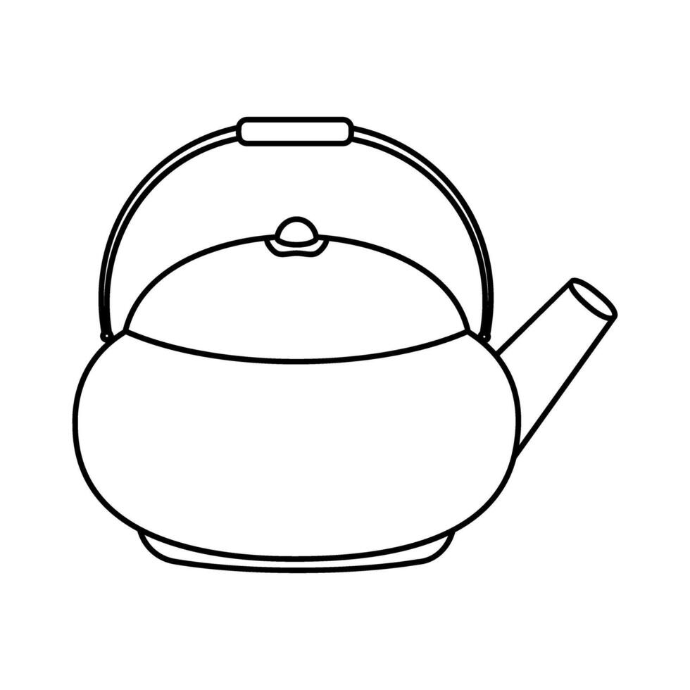 Kettle icon . Teapot illustration sign. Pot symbol. Teakettle logo. vector