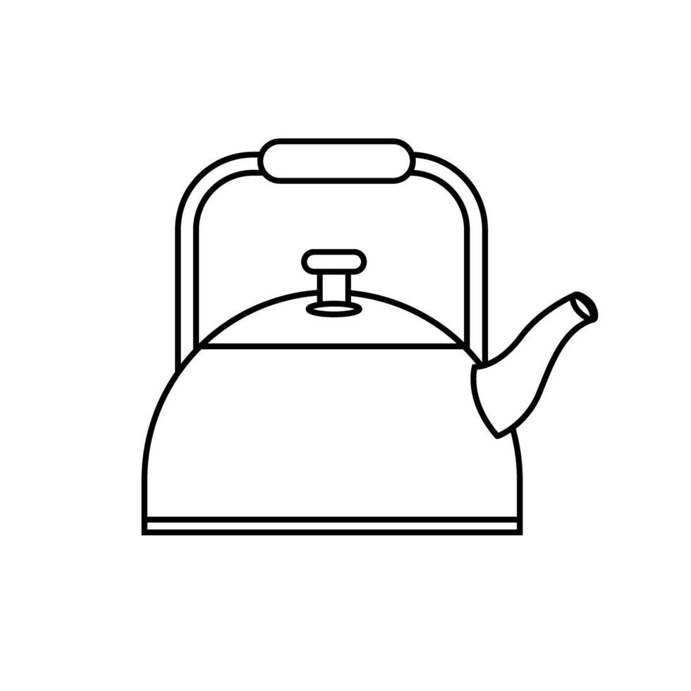 Kettle icon . Teapot illustration sign. Pot symbol. Teakettle logo. vector