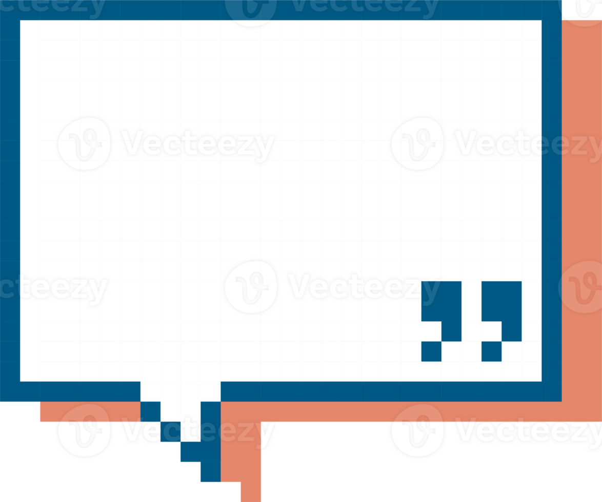 8bit retro game pixel speech bubble balloon icon sticker memo keyword planner text box banner png