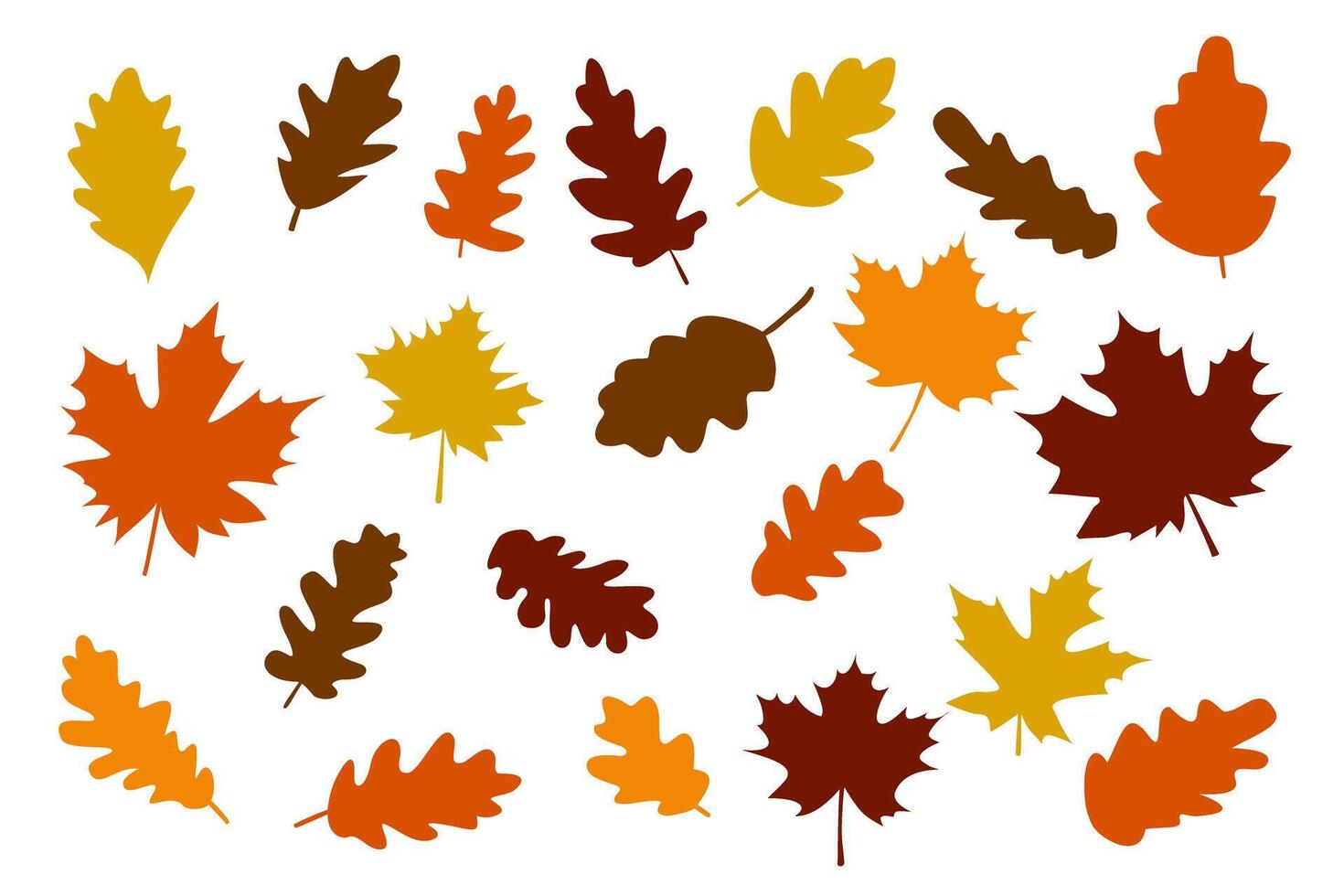 autumn leaves clipart vector