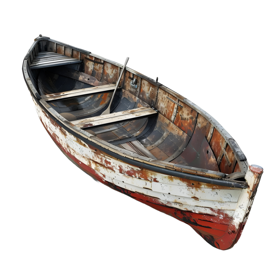 Boat on vibrant transparent background high res 8K png